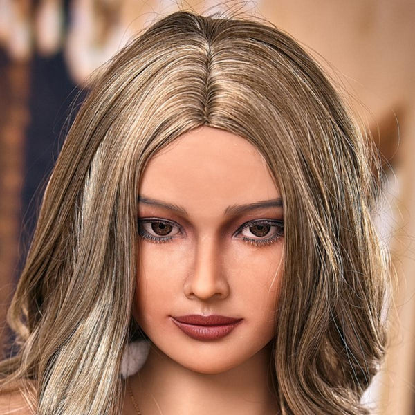 Neodoll Racy Hellen - Sex Doll Head - M16 Compatible - Brown