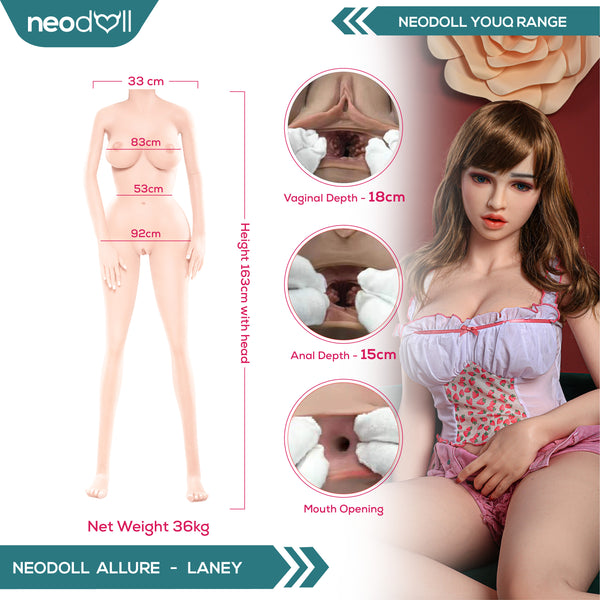 Youqdoll - Laney - Realistic Silicone Sex doll - 163cm - Natural