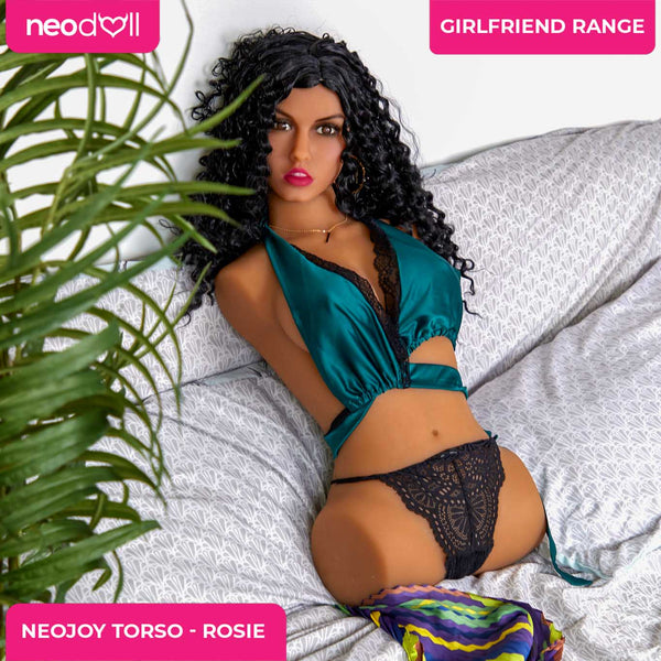 Neojoy Easy Torso With Girlfriend Rosie Head - Realistic Sex Doll Torso With Head Connector - Tan