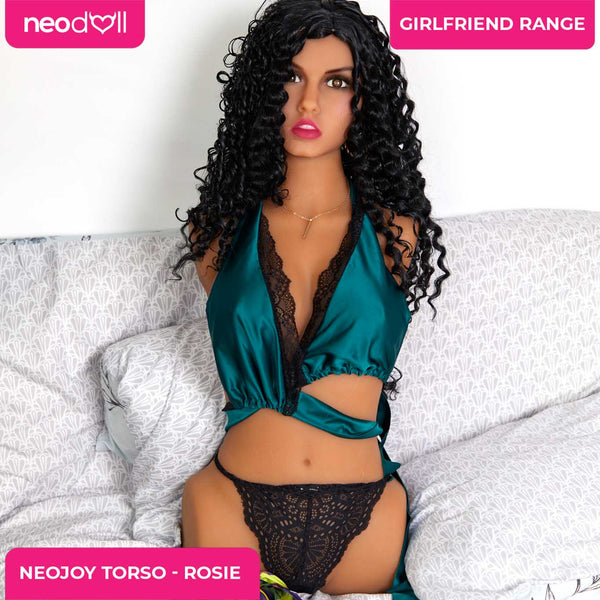 Neojoy Easy Torso With Girlfriend Rosie Head - Realistic Sex Doll Torso With Head Connector - Tan