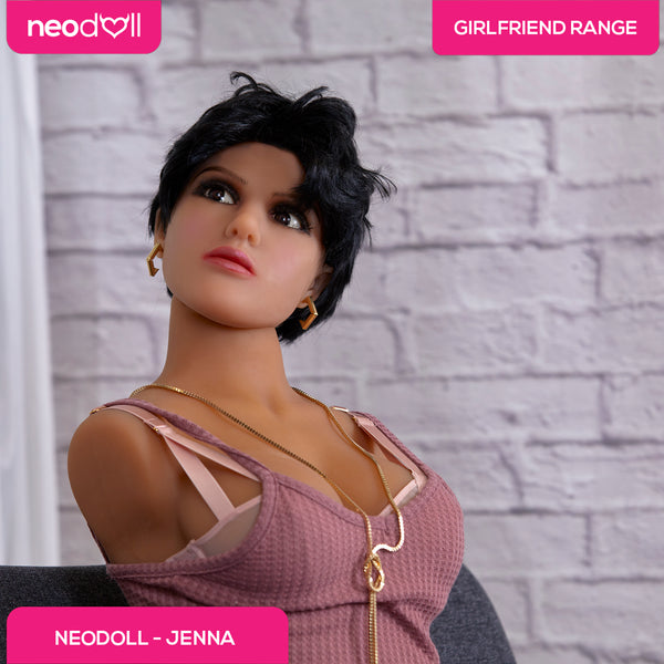 Neojoy Easy Torso With Girlfriend Jenna Head - Realistic Sex Doll Torso With Head Connector - Tan