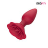 Neojoy - Red Rose Silicone Butt Plug