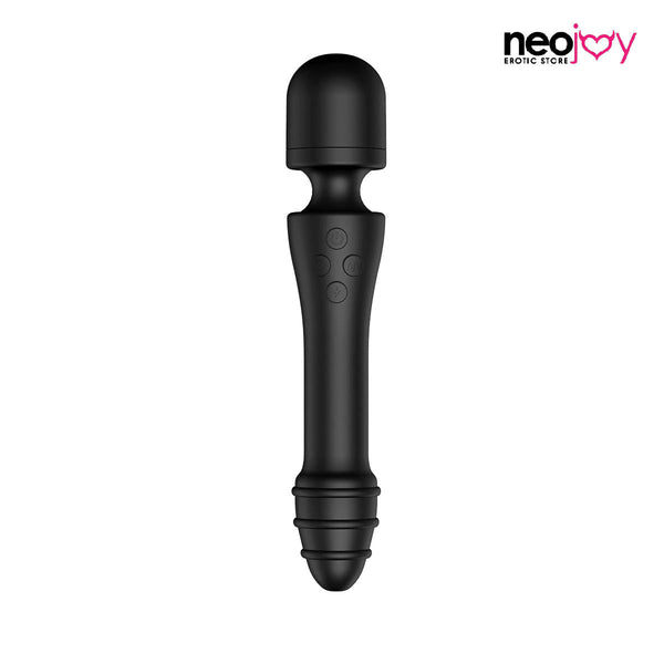 Neojoy - Wand Vibrator with Heated Dual Heads - Black