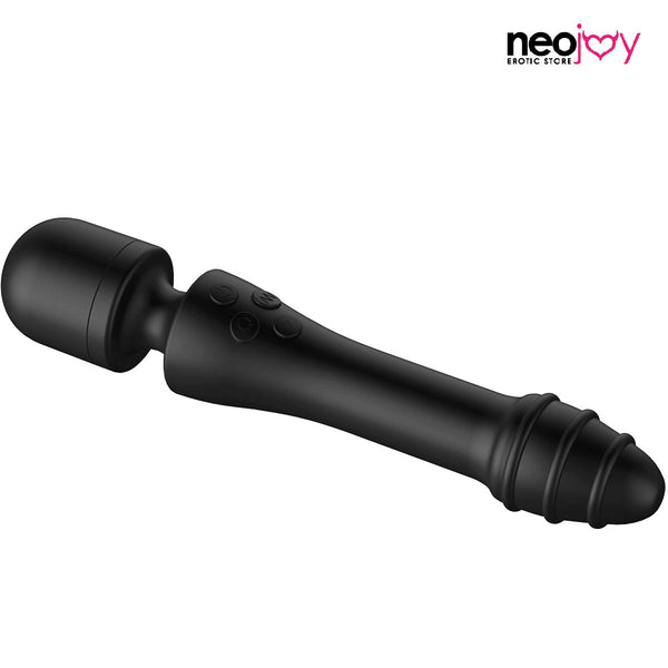 Neojoy - Wand Vibrator with Heated Dual Heads - Black
