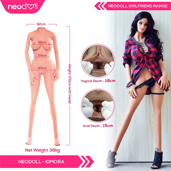 Neojoy Girlfriend Kimora - Realistic Sex Doll - 170cm - Tan