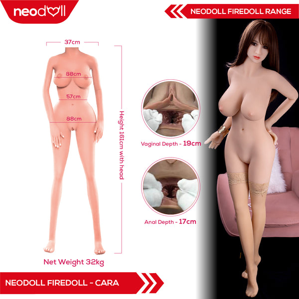 Fire Doll - Cara - Realistic Sex Doll - 161cm - Natural - Gel Breast