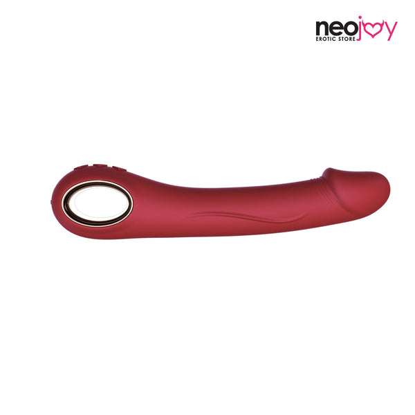 Neojoy - Realistic Dildo Vibrator with 10 Vibrating and 3 Heating Modes - Grape Red