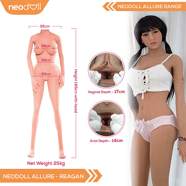 Neodoll Allure Reagan - Realistic Sex Doll -165cm - Tan