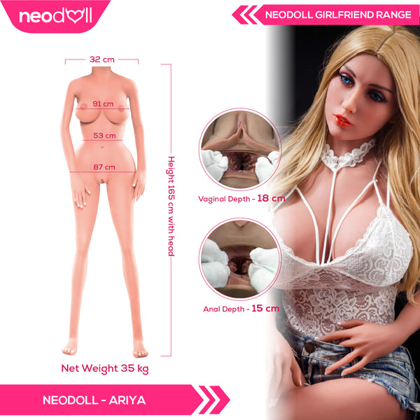 Neodoll Girlfriend Ariya - Realistic Sex Doll - 165cm - Tan