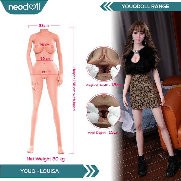Youqdoll - Louisa - Realistic Full Silicone Sex doll - 165cm - Natural