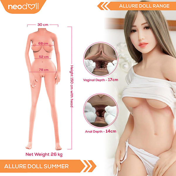 Neodoll Allure Summer - Realistic Sex Doll - 150cm - Tan