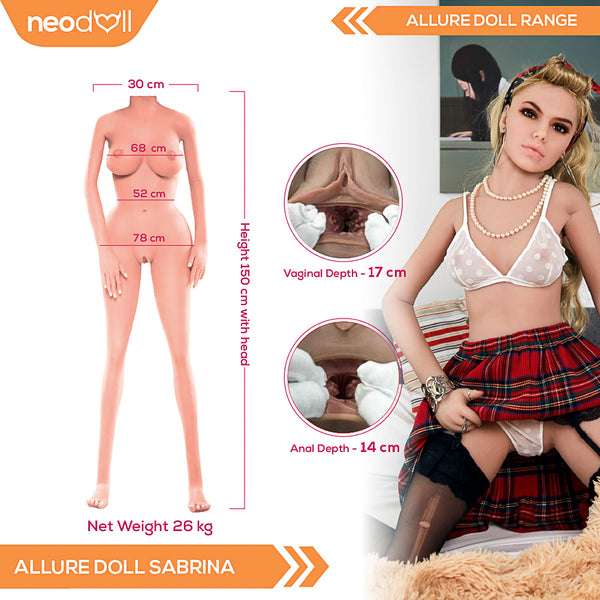 Neodoll Allure Isla - Realistic Sex Doll - 150cm - Tan