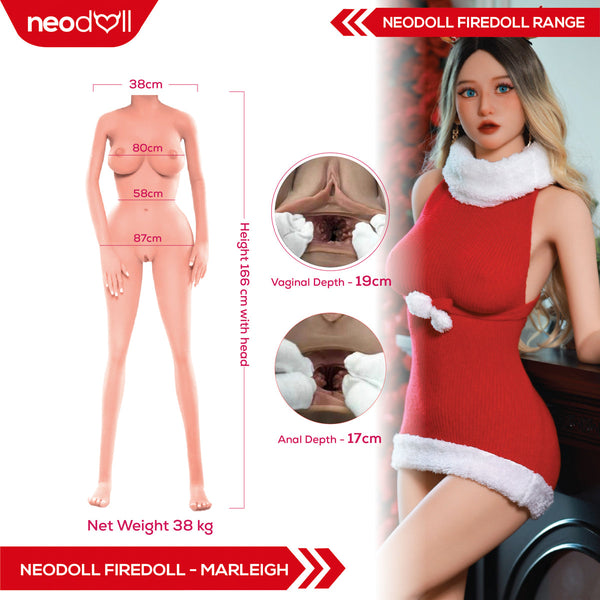 Fire Doll - Marleigh - Realistic Sex Doll - 166cm - Light Tan - Gel Breast