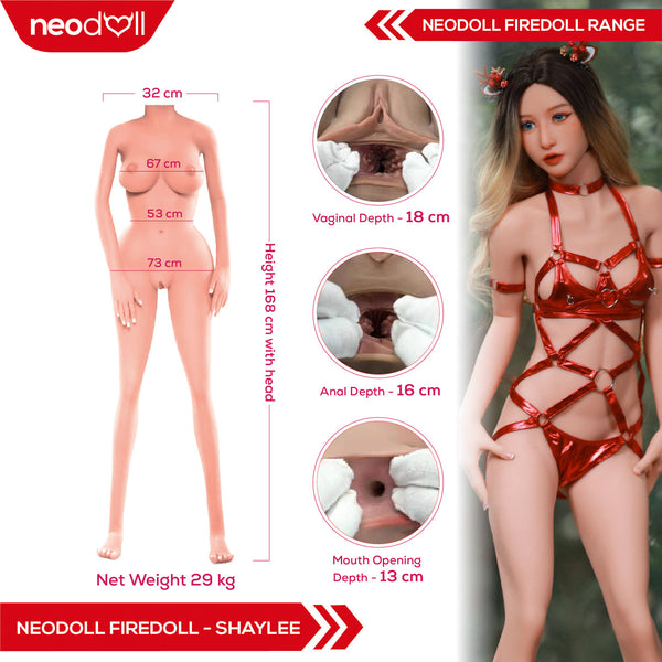 Fire Doll - Shaylee - Realistic Sex Doll - 168cm - Light Tan - Gel Breast