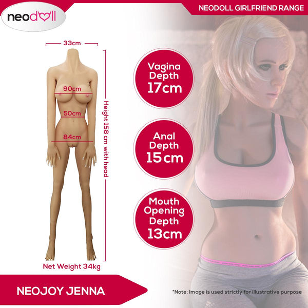 Neodoll Girlfriend Jenna - Realistic Sex Doll - 158cm