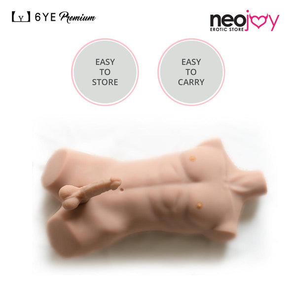 Neodoll Allure - James Head With Male Sex Doll Torso - Tan - 17cm Dildo