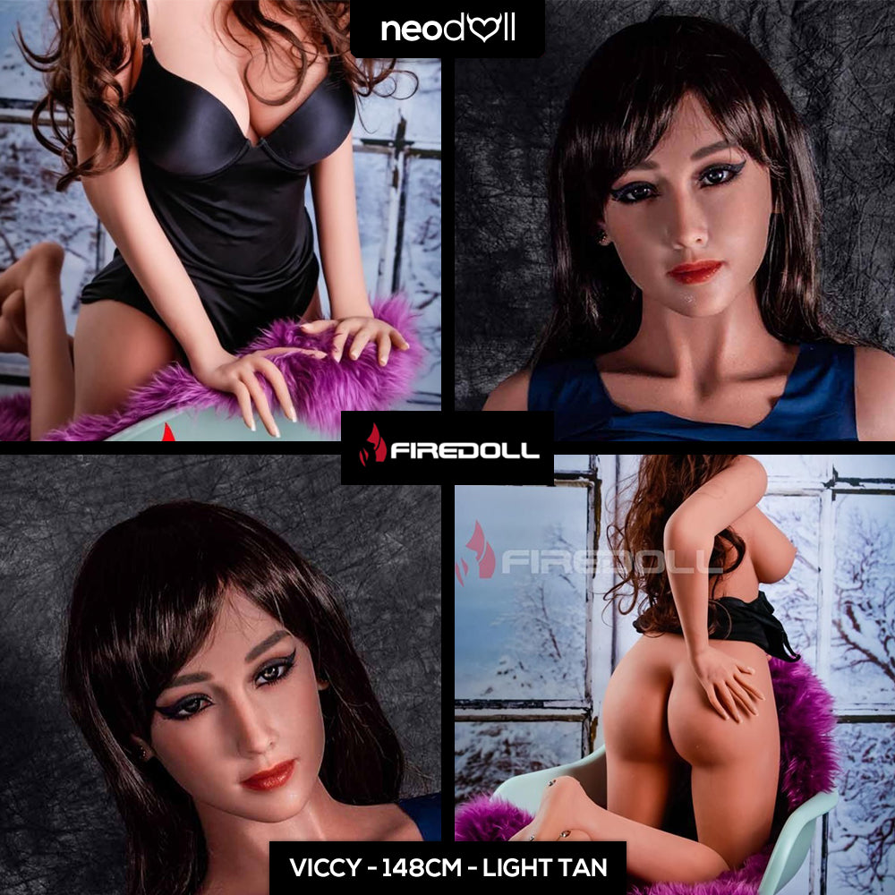 Fire Doll - Viccy - Realistic Sex Doll - 148cm - Light Tan - Gel Breast