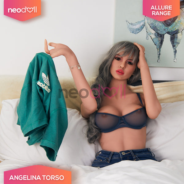 6YE Dolls - Angelina Head Sex Doll Torso With Hand - Tan