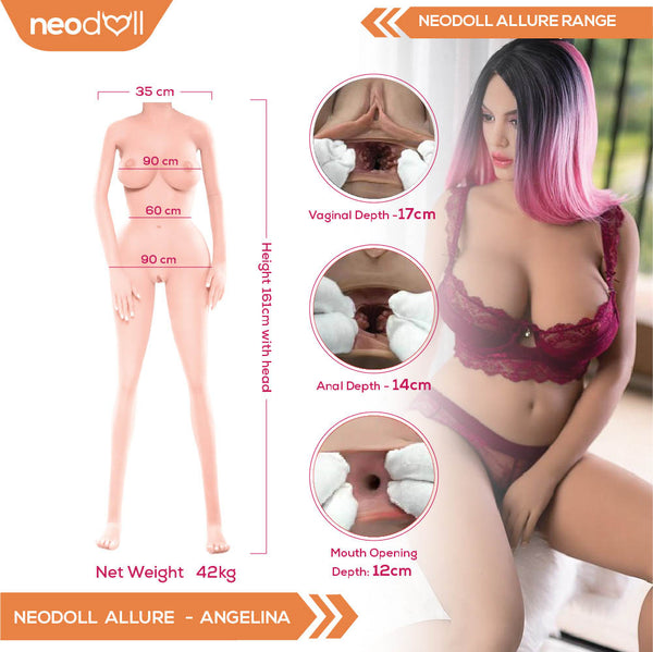 Neodoll Allure Angelina - Realistic Sex Doll -160cm