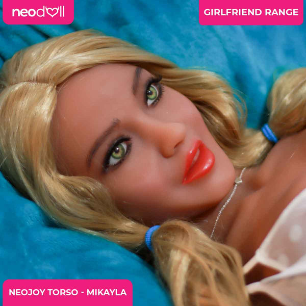 Neojoy Easy Torso With Girlfriend Mikayla Head - Realistic Sex Doll Torso With Head Connector - Tan