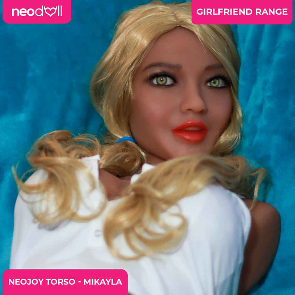 Neojoy Easy Torso With Girlfriend Mikayla Head - Realistic Sex Doll Torso With Head Connector - Tan