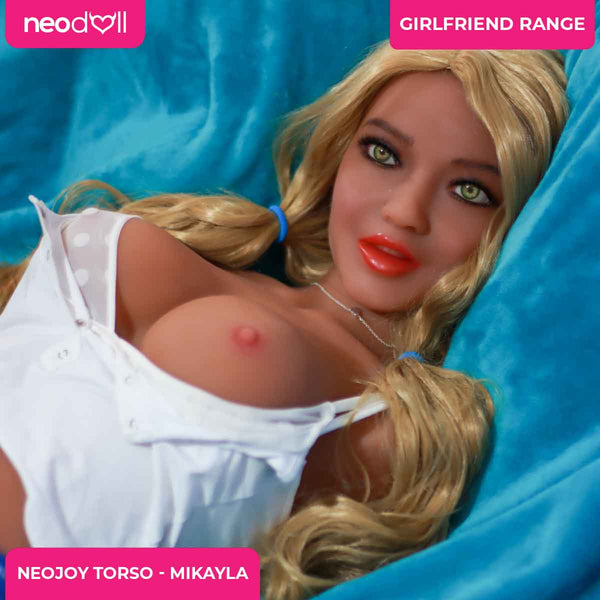 Neojoy Easy Torso With Girlfriend Mikayla Head - Realistic Sex Doll Torso With Head Connector - Tan