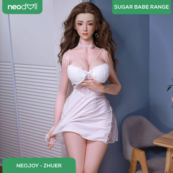 Neodoll Sugar Babe - Zhuer- Silicone TPE Hybrid Sex Doll - Gel Breast - Uterus - 157cm - Silicone Colour
