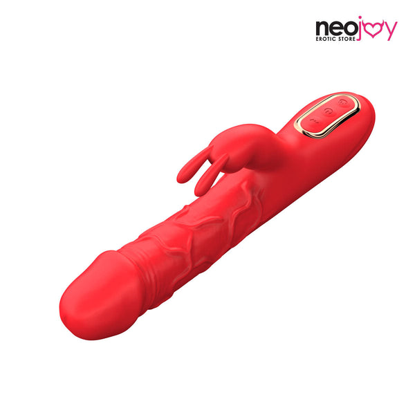 Neojoy - Rabbit Vibrator with 10 Vibrating and 3 Heating Modes - Red