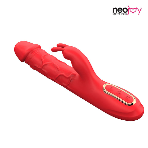 Neojoy - Rabbit Vibrator with 10 Vibrating and 3 Heating Modes - Red