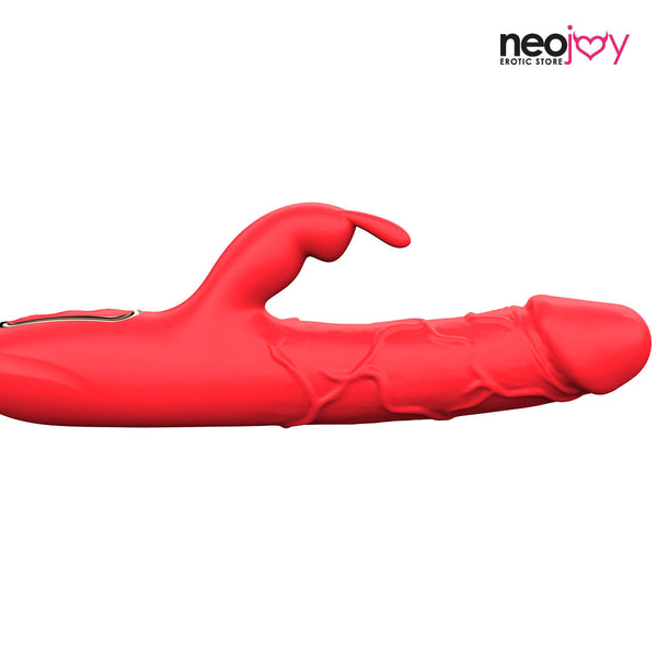 Neojoy - Rabbit Vibrator with 10 Vibrating and 3 Heating Modes - Red