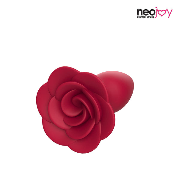 Neojoy - Red Rose Silicone Butt Plug