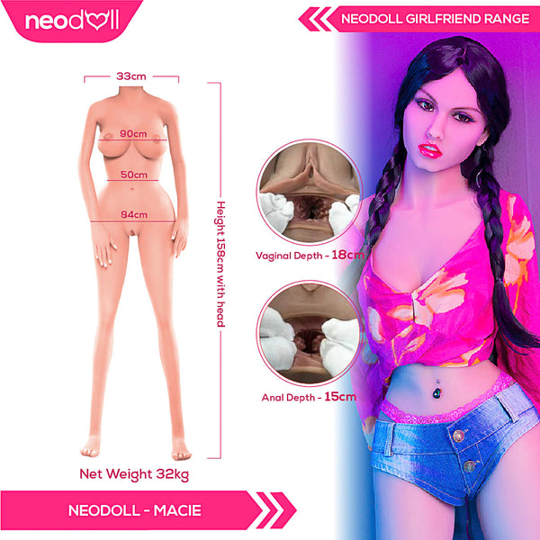 Neodoll Girlfriend Macie - Realistic Sex Doll - 158cm - Tan