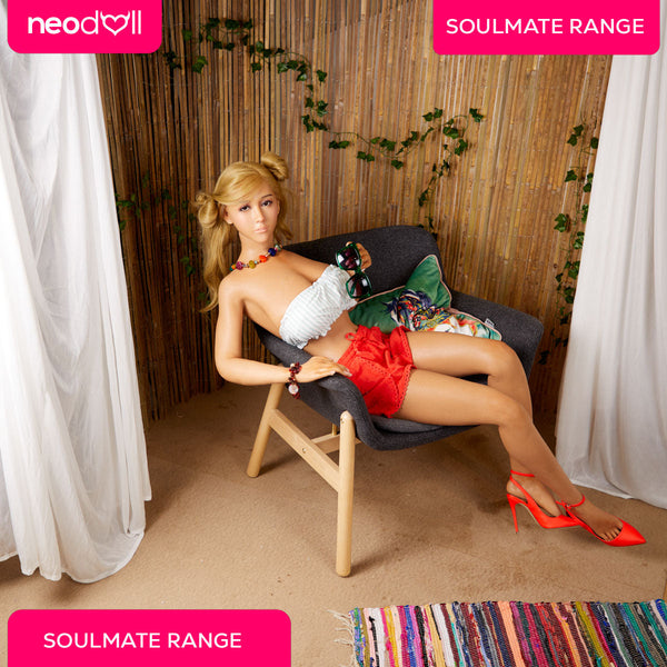Soulmate - Micah - Full Silicone Sex Doll - Gel Breast - 165cm - Tan - Implanted hair