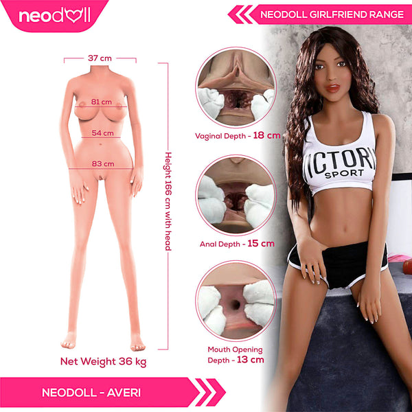 Neodoll Girlfriend Averi - Realistic Sex Doll - 166cm