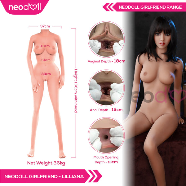 Neodoll Girlfriend Lilliana - Realistic Sex Doll - 166cm