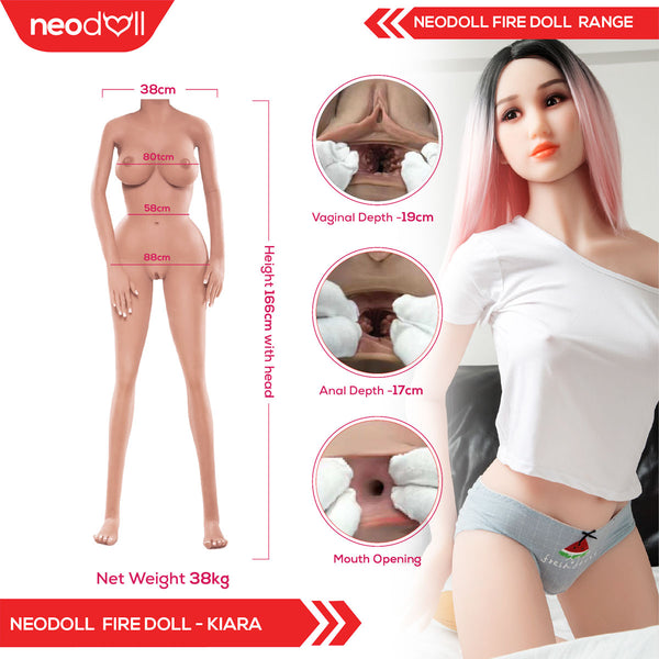 Fire Doll - Kiara - Realistic Sex Doll - 166cm - Natural - Gel Breast