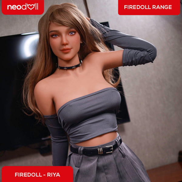 Fire Doll - Riya - Realistic Sex Doll - 166cm - Light Tan - Gel Breast - Articulated Hand - Movable Jaw