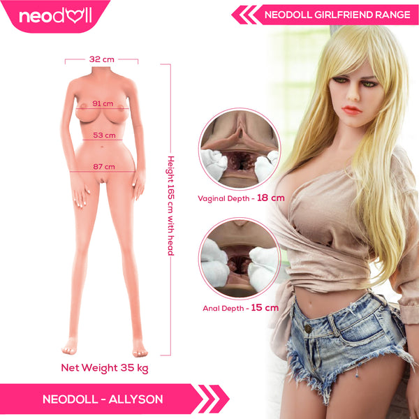 Neodoll Girlfriend Allyson - Realistic Sex Doll - 165cm - Tan