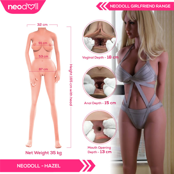 Neodoll Girlfriend Hazel - Realistic Sex Doll - 165cm - Tan