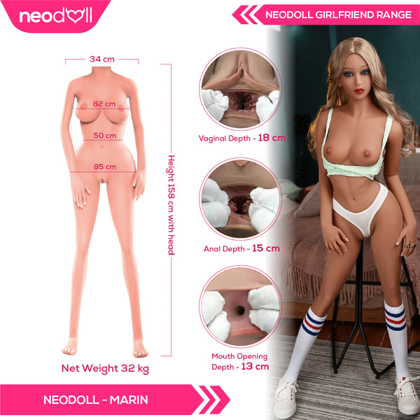 Neodoll Girlfriend Marin - Realistic Sex Doll - 158cm