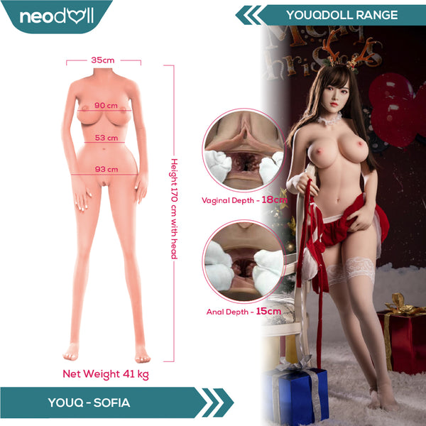 Youqdoll - Sofia - Realistic Full Silicone Sex doll - 170cm - Natural
