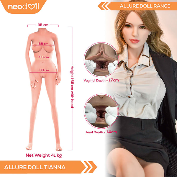 Neodoll Allure Tianna - Realistic Sex Doll - 165cm - Tan
