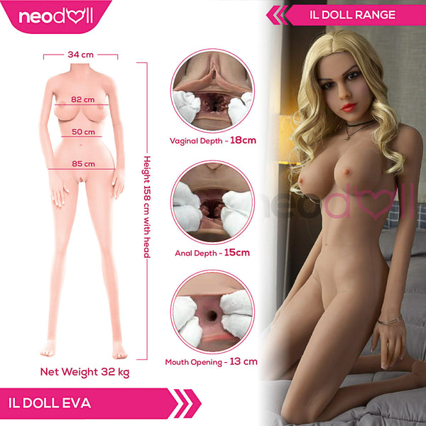 Neodoll Girlfriend Eva - Realistic Sex Doll - 158cm - Tan