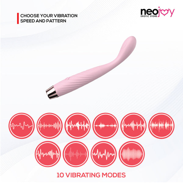 Neojoy-G Spot Dildo Vibrator-Pink