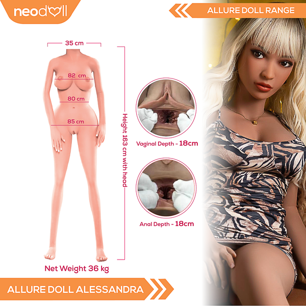 Youqdoll - Alessandra - Realistic Sex doll - 163cm - Tan